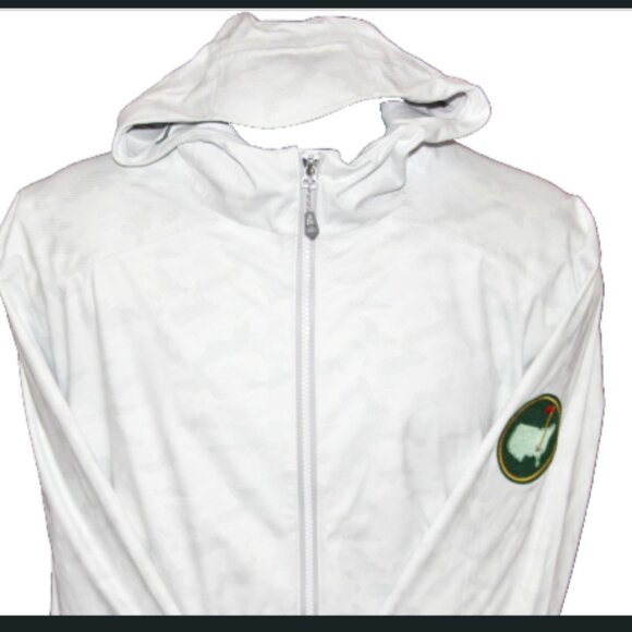 Peter Millar "Masters" Camo Hyperlight 3L Link Hooded Waterproof  Jacket, XL EUC - Picture 1 of 12
